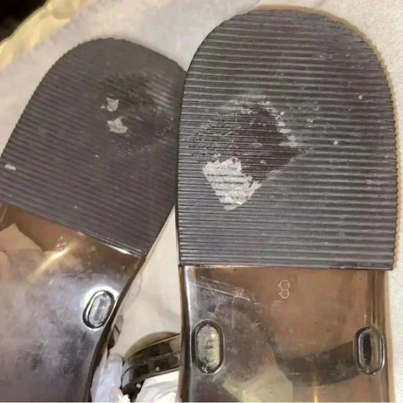 Mini Jelly Miller Tory Burch Smoke Grey 8 Authentic - Picture 6 of 9